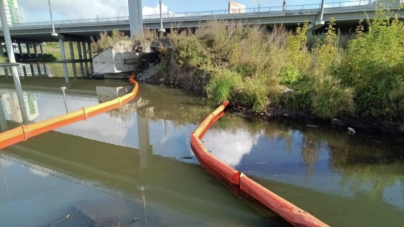 Экологи рассказали, как нефтепродукты попали в реку Миасс в Челябинске