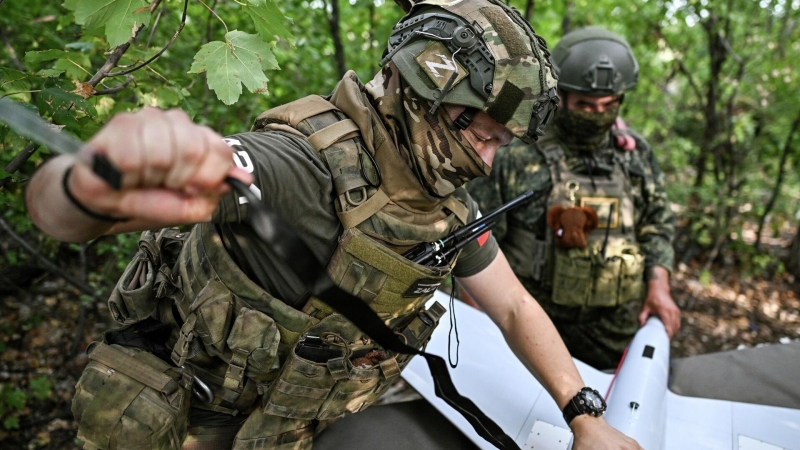 Российские беспилотники уничтожили роботизированную платформу ВСУ