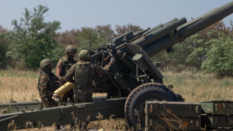 Российские военные уничтожили гаубицу ВСУ в районе Резниковки