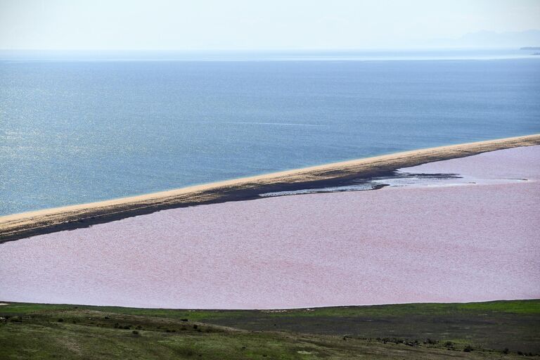 Вода меняет цвет. Как сейчас выглядят самые красивые розовые озера России