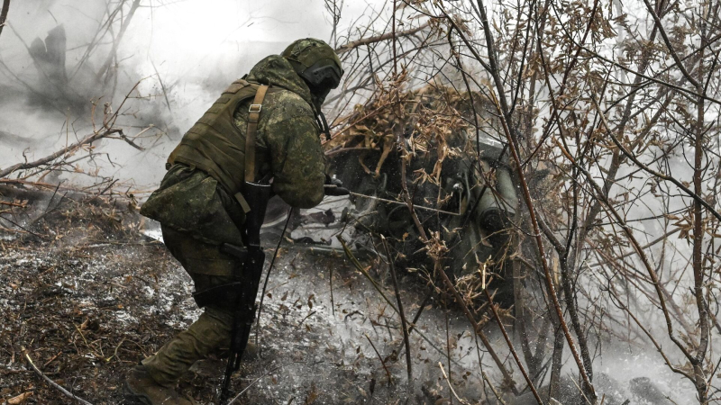 Артиллеристы "Южной" группировки уничтожили блиндаж с живой силой ВСУ