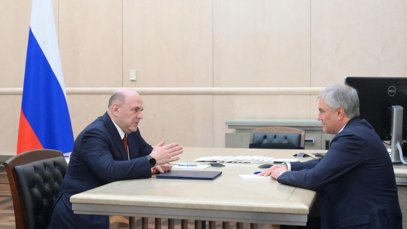 Мишустин встретился с Володиным