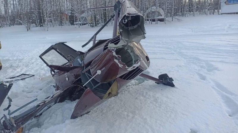 СК назвал возможные причины крушения частного вертолета в Пермском крае