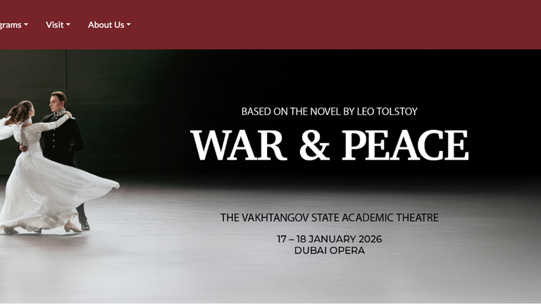 Театр Вахтангова начал гастроли в Дубае, билеты на "Войну и мир" раскуплены