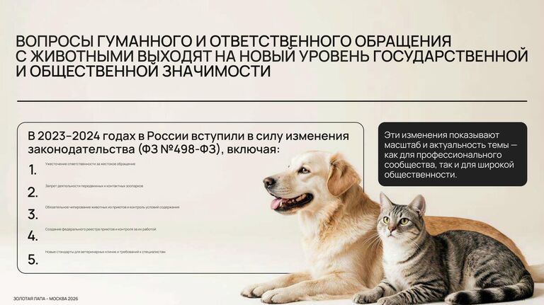 В Москве пройдет выставка "Лучшие собаки и кошки России"