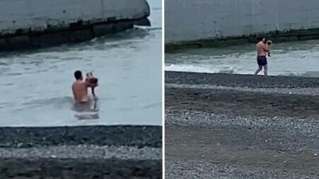 В Сочи разыскивают мужчину, насильно искупавшего двоих детей в море