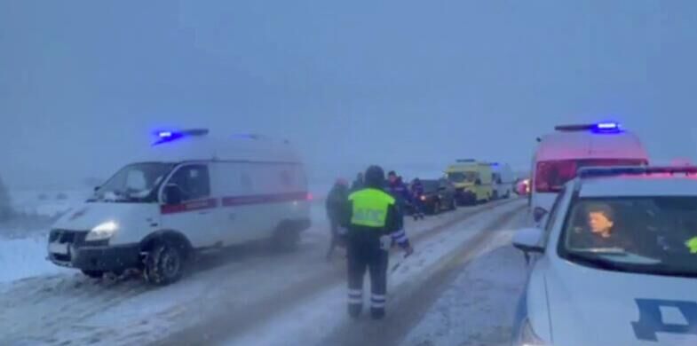 В Тульской области опрокинулся пассажирский автобус