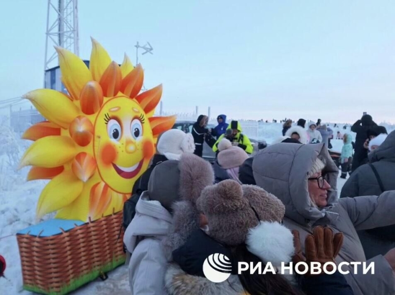 Жители Мурманска встретили первый рассвет после полярной ночи