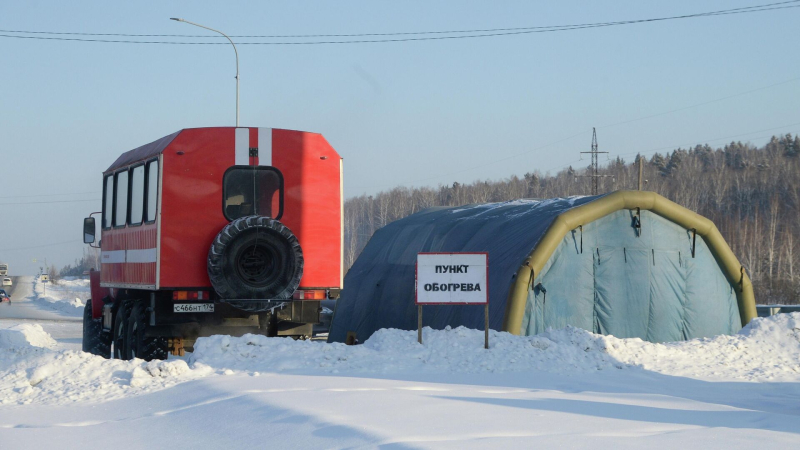 Движение ограничено на участке трассы М-5 "Урал" из-за метели