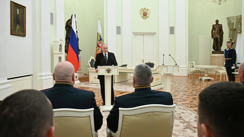 Путин поблагодарил героев спецоперации за верность присяге