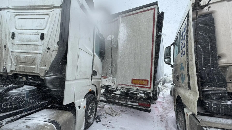 В Тульской области грузовики и легковушки столкнулись на М-4 "Дон"